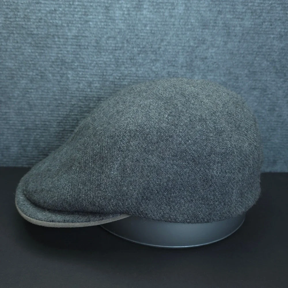 Goorin Bros Hat Cap Flat Ivy Newsboy Mens Grey Wool Blend Made In USA Adult OSFM